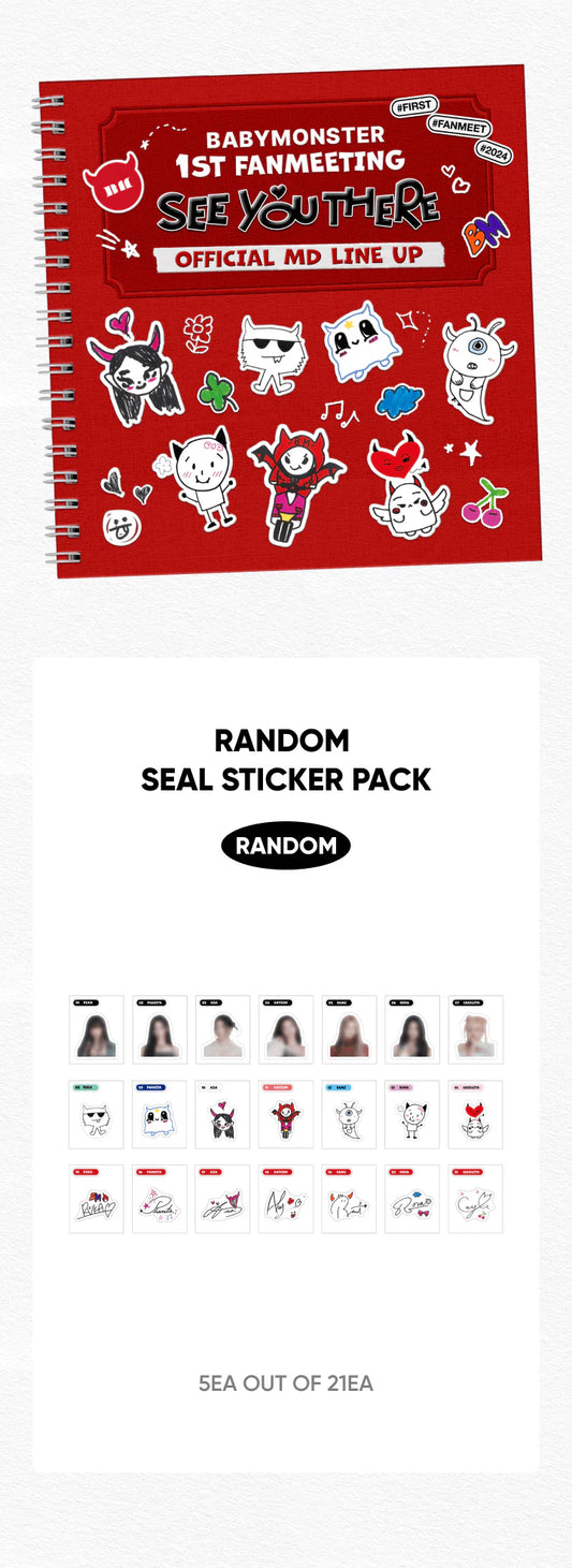 BabyMonster - See You There Official MD Random Seal Sticker Pack
