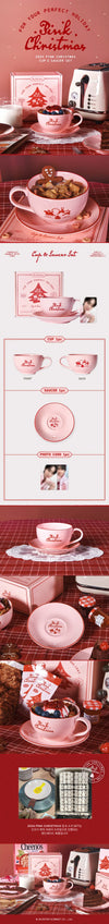 Shinee - 2024 Pink Christmas Cup & Saucer Set