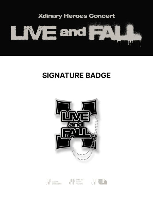 Xdinary Heroes - Live And Fall Concert Official Md Signature Badge