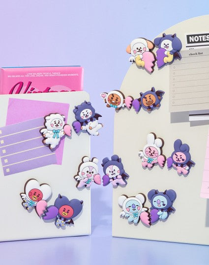 BTS x BT21 - Angel & Villain Silicone Magnet Set