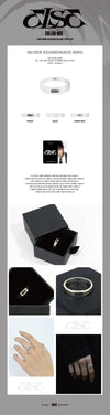 Cha eun woo - else 2nd mini album pop up official md silver soundwave ring