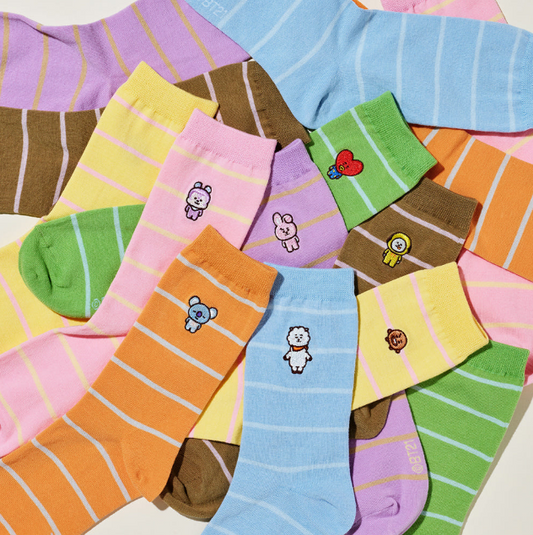 Bt21 - Basic Stripe Socks
