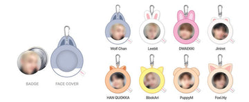 Stray kids - do it pop up store official md soft face badge & skzoo cover set