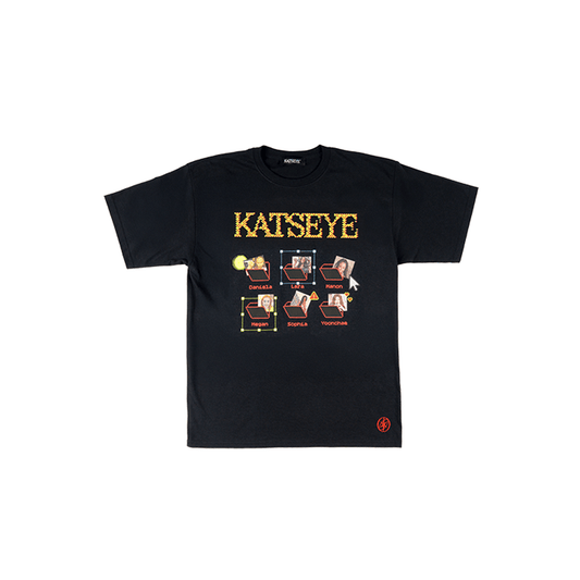 Katseye - internet girl official md s/s t-shirts (black)