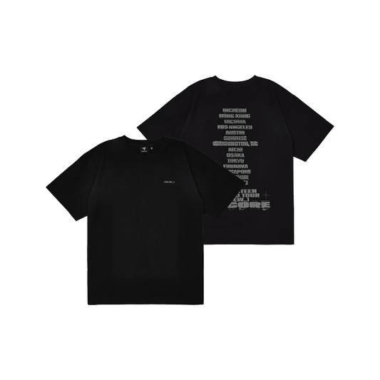 Seventeen - new_ world tour encore official md s/s t-shirt black ver.1