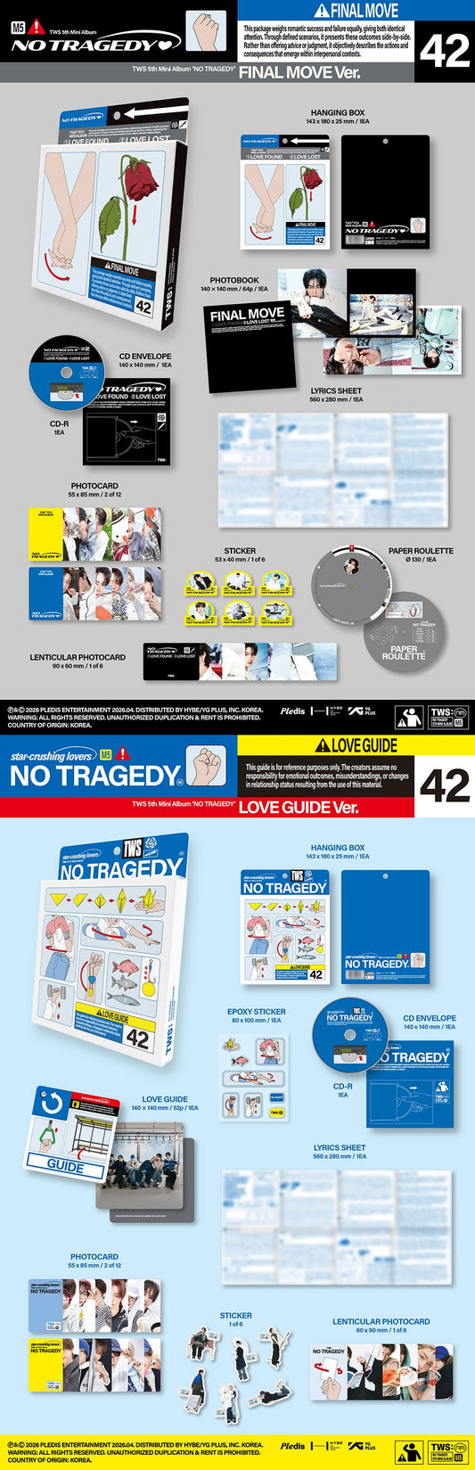 Tws - no tragedy 5th mini album standard random