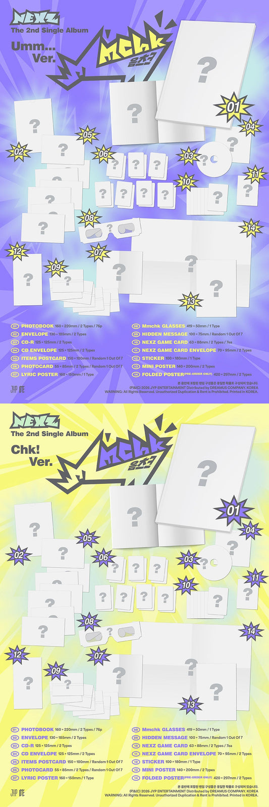 Nexz - mmchk 2nd single album standard set