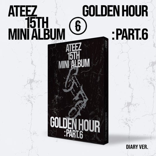 Ateez - Golden Hour : Part.6 15th Mini Album Standard Diary Ver