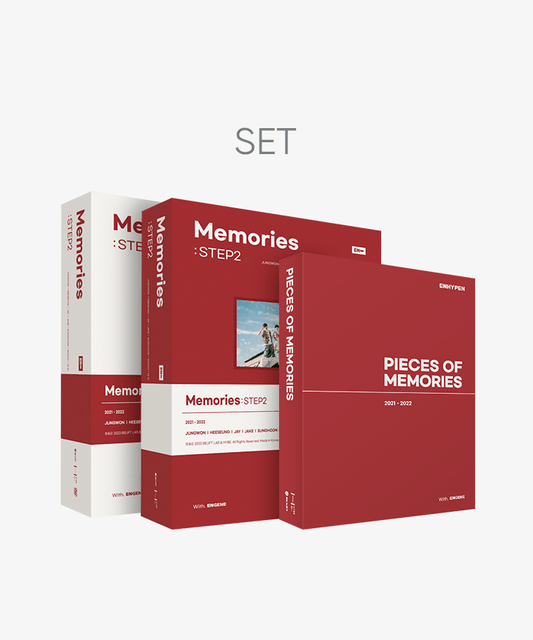 Enhypen - Memories Step 2 Digital Code + DVD + Pieces of Memories [2021-2022] Set