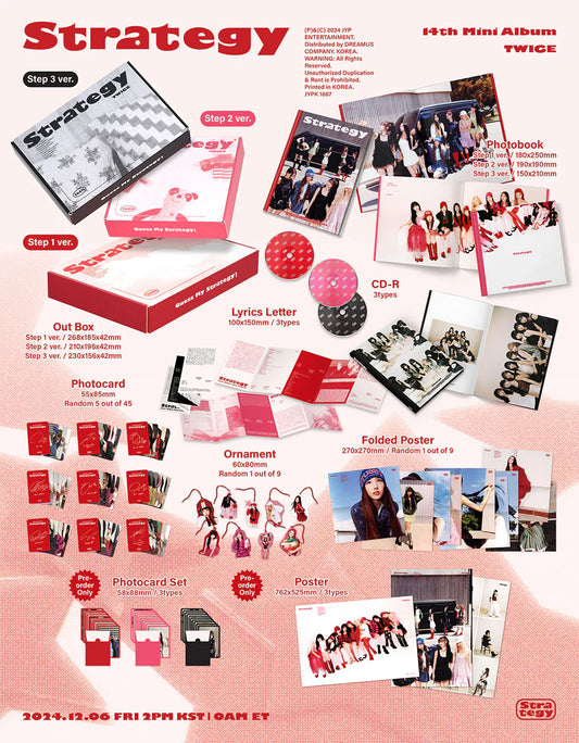 Twice 14th Mini Album - Strategy (JYP Lucky Draw Event)