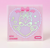 Bt21 - ribboned u minini hologram medium sticker (2ea)