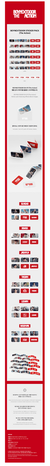 Boynextdoor - the action official md sticker pack