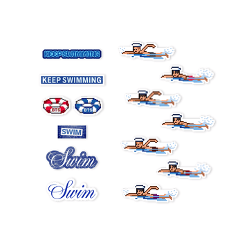 BTS - Swim Official Md Sticker Set