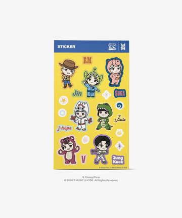 BTS - Toy Story X Tinytan Collaboration MD Sticker