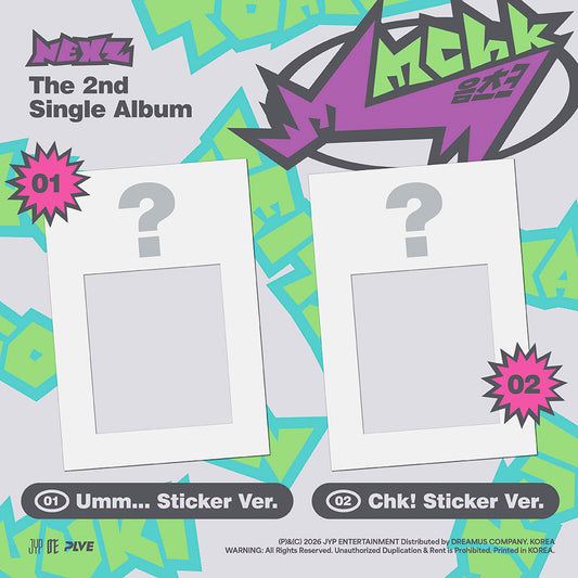 Nexz - mmchk 2nd single album sticker ver set