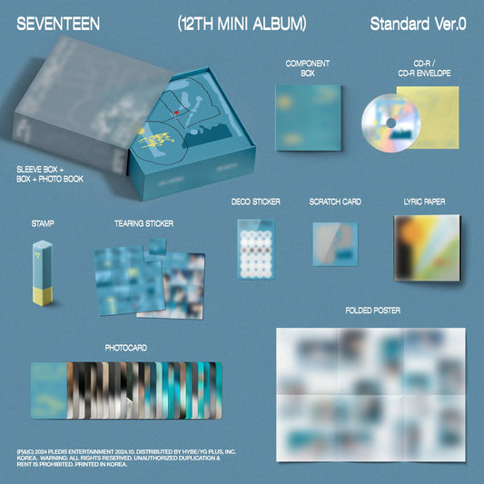 Seventeen 12th Mini Album - I Felt Helpless (SIGNED CARD Version)