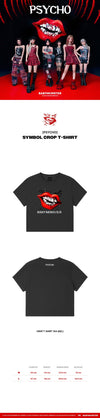 Babymonster - psycho official md symbol crop t-shirt