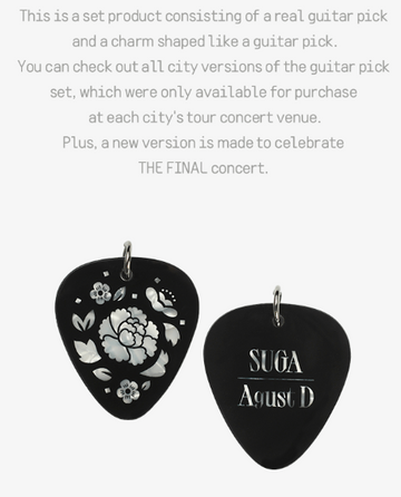BTS Suga | Agust D - D-Day Tour MD: Guitar Pick Set – Kpop Omo BTS Suga | Agust D - D-Day Tour MD: Guitar Pick Set – Kpop Omo