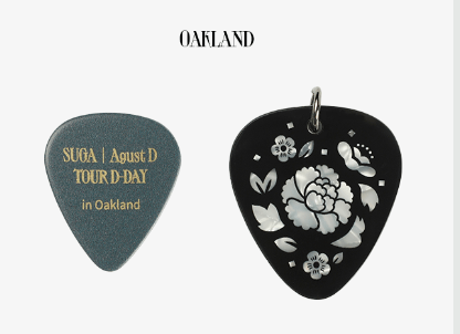 BTS SUGA | AGUST D - D-Day Tour MD:  Guitar Pick Set