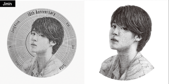 BTS 10th Anniversary Commemorative Medal (Silver) – Kpop Omo