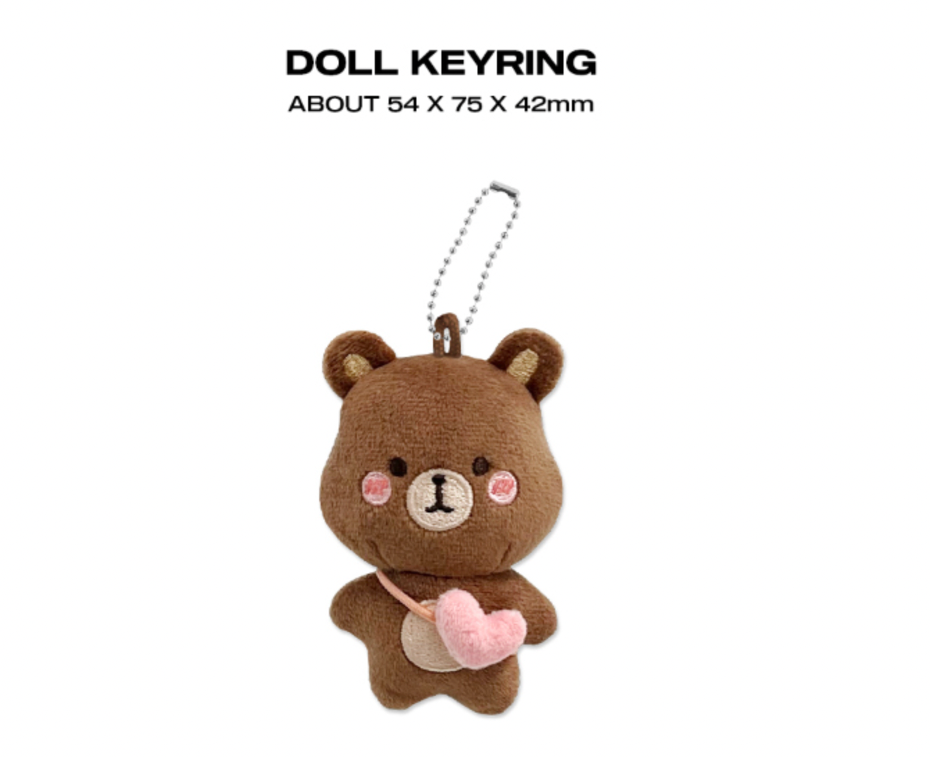 Leather Brown Bear Keychain Making Kit | Cute DIY Keychain Kits B