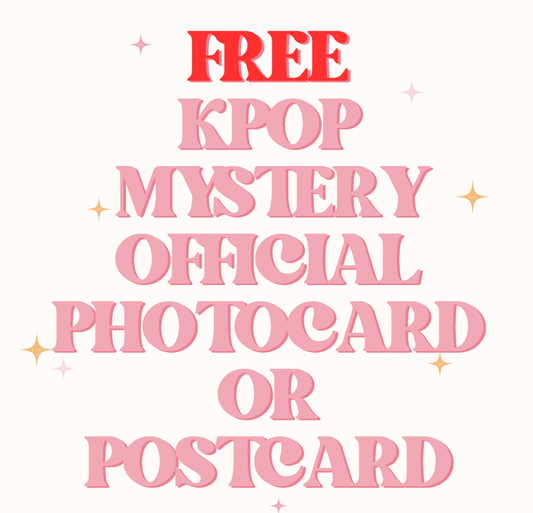 FREE KPOP MYSTERY OFFICIAL PHOTOCARD/POSTCARD