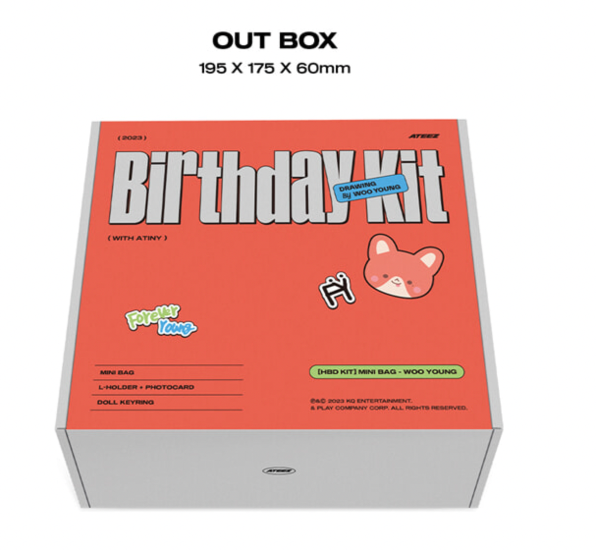 ATEEZ Wooyoung - Hbd Kit Mini Bag – Kpop Omo ATEEZ Wooyoung - Hbd Kit Mini Bag – Kpop Omo