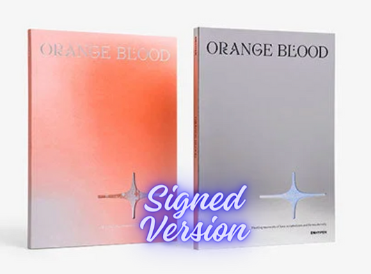 ENHYPEN 5TH MINI ALBUM - ORANGE BLOOD - Signed Version [DAMAGED SPINE]