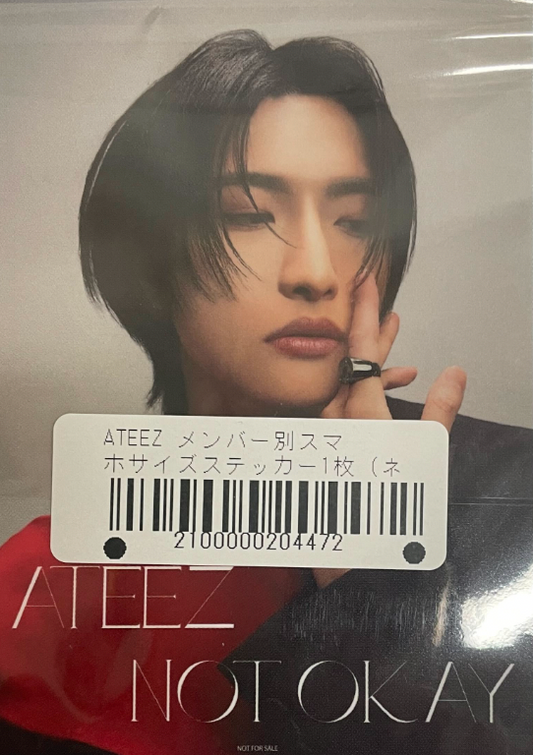 ATEEZ Japanese Release - NOT OKAY - Smartphone-sized Sticker