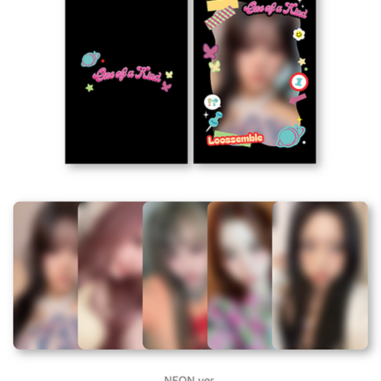 LOOSSEMBLE - ONE OF A KIND 2ND MINI ALBUM OFFICIAL MD MINI L-HOLDER & PHOTOCARD SET - Kpop Omo