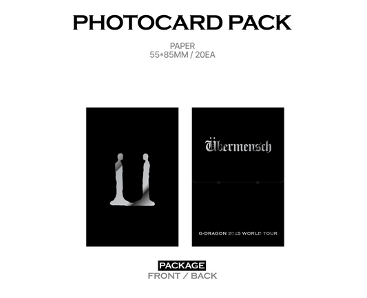 G-Dragon - 2025 World Tour in Korea Official MD Photocard Pack