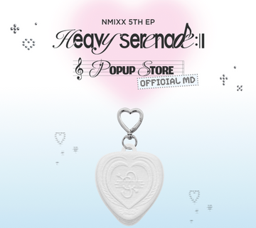 Nmixx - heavy serenade pop up store official MD Heart Clicker Keyring