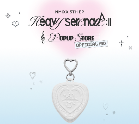 Nmixx - heavy serenade pop up store official MD Heart Clicker Keyring