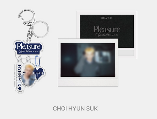 TREASURE - Pleasure Special Mini Album Official MD Photo Keychain Holder Set