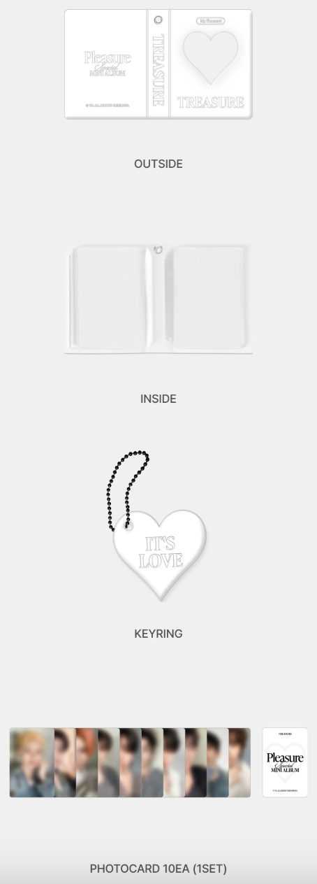 TREASURE - Pleasure Special Mini Album Official MD Photocard Collect Book