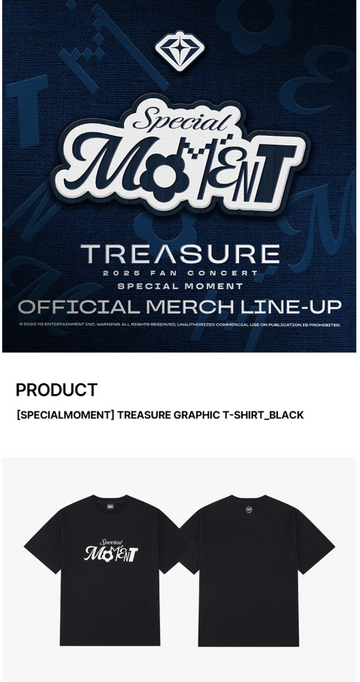 treasure Special moment Tシャツ TREASURE - Special Moment 2025 Fan Concert Official MD