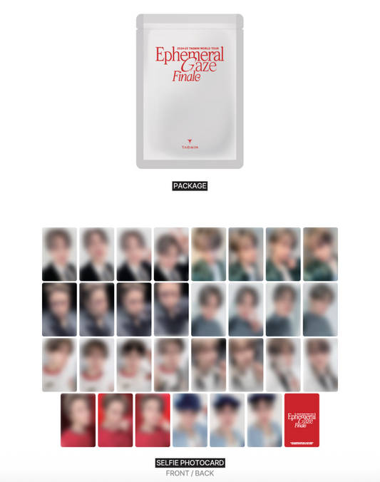 TAEMIN - Ephimeral Gaze World Tour Finale Official MD Trading Card