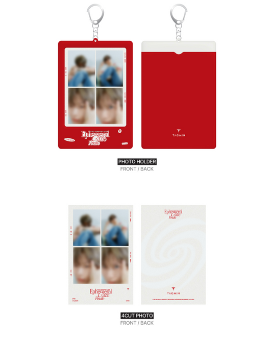 TAEMIN - Ephimeral Gaze World Tour Finale Official MD 4CUT Photo Holder Set