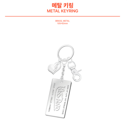 KISS OF LIFE - Kiss Road 1st World Tour Official MD Metal Keyring