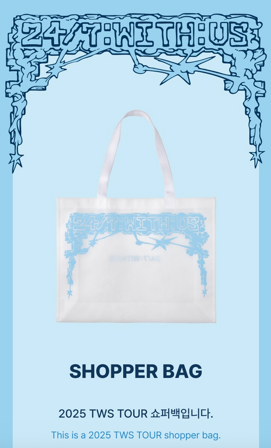 TWS - 24/7:WITH:US 2025 TWS TOUR Official MD Shopper Bag