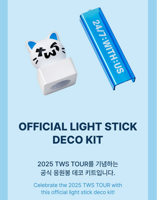 TWS - 24/7:WITH:US 2025 TWS TOUR Official MD Official Light Stick Deco Kit