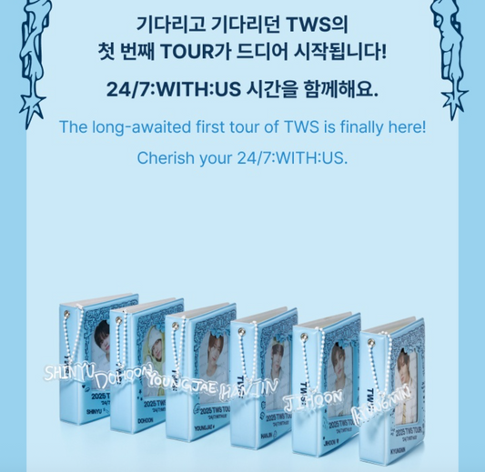 TWS - 24/7:WITH:US 2025 TWS TOUR Official MD Mini Binder