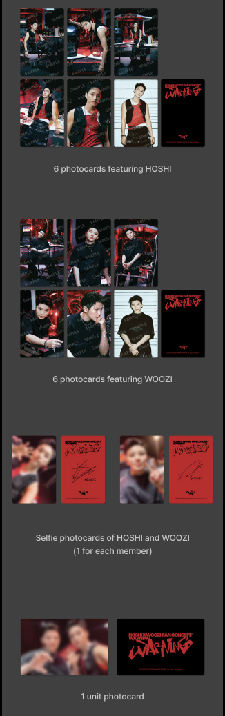 SEVENTEEN HOSHI X WOOZI - Warning 2025 Fan Concert Official MD