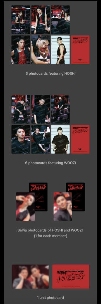 SEVENTEEN HOSHI X WOOZI - Warning 2025 Fan Concert Official MD