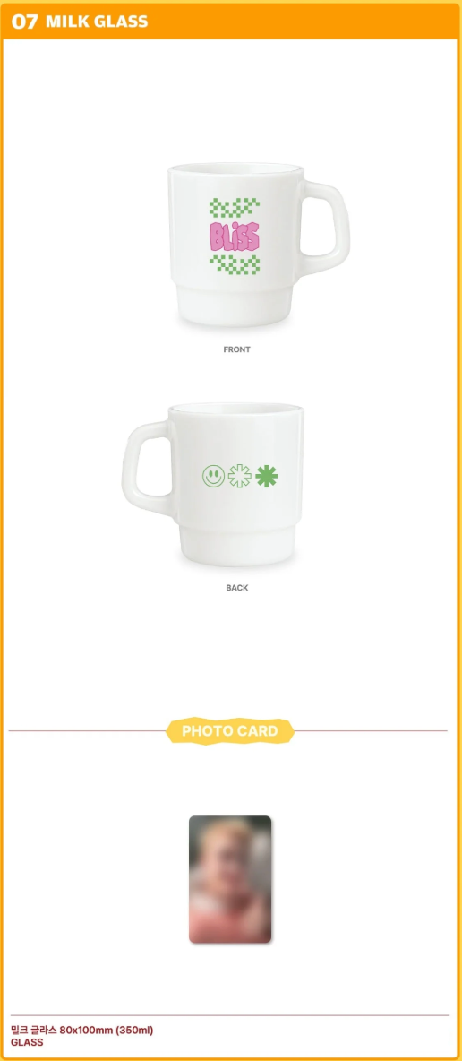 DOH KYUNG SOO - Bliss Pop-up Official MD Milk Glass