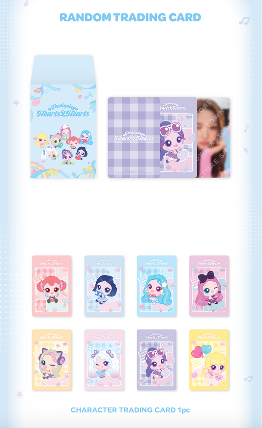 HEARTS2HEARTS - Teenieping X hearts2hearts Official MD Random Trading Card Set