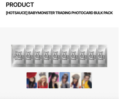 BABYMONSTER - Hotsauce Official MD Trading Photocard Bulk Pack