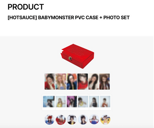 BABYMONSTER - Hotsauce Official MD PVC Case + Photo Set