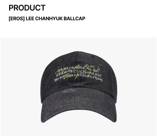 LEE CHANHYUK - Eros 2nd Album Official MD Ballcap