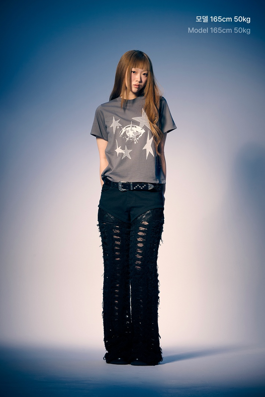 TXT - THe Star Chapter : Together Official MD TXT X Niceghostclub Crop S/S T-Shirt